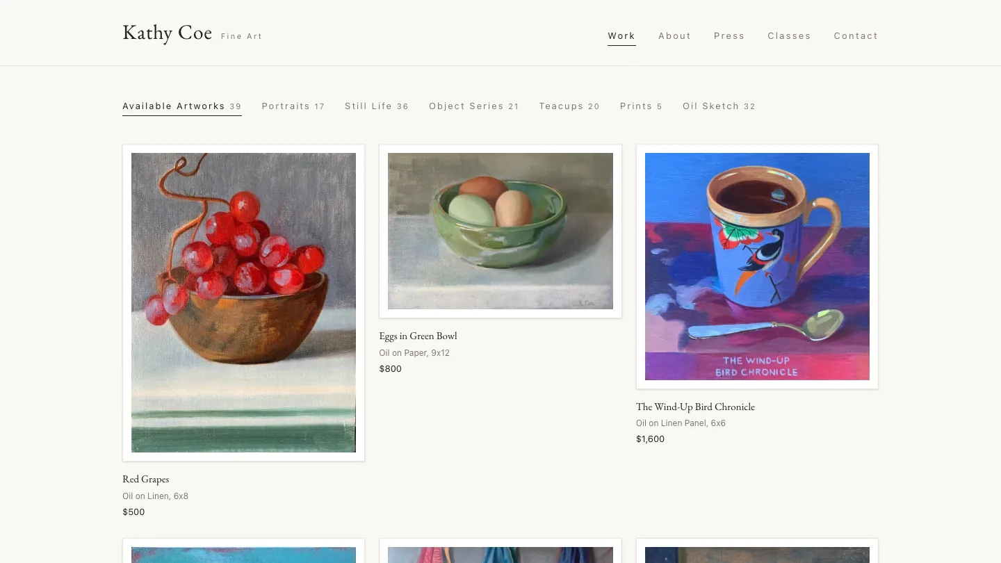 Preview of Kathy's site