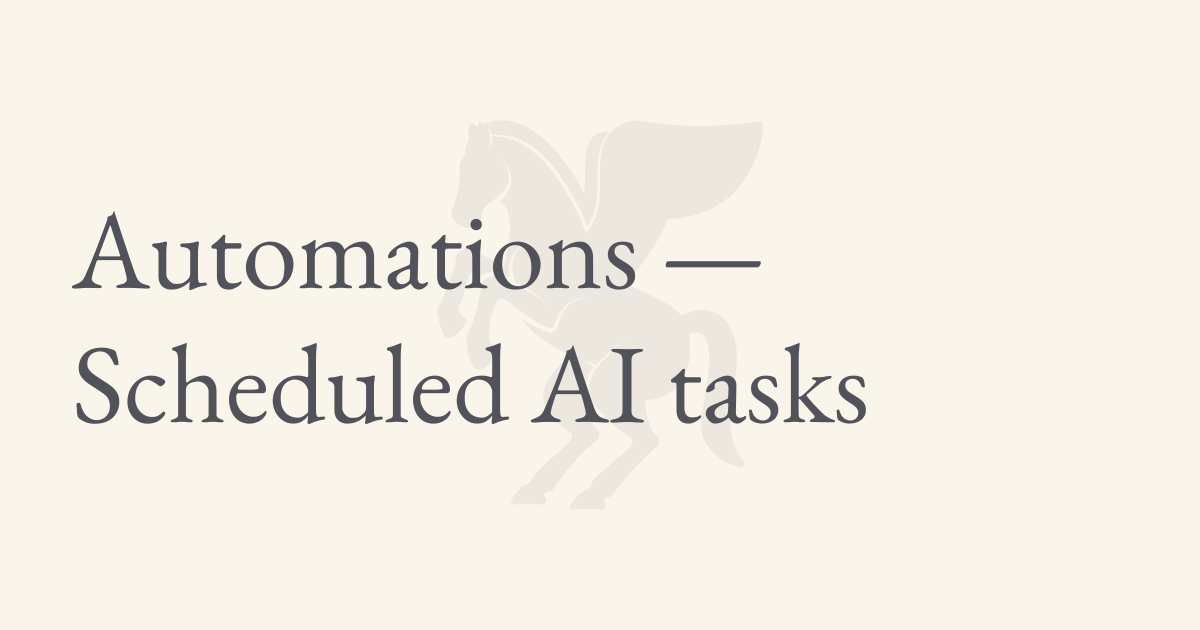 Automations — Scheduled AI tasks | Zo Computer