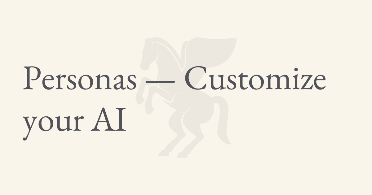 Personas — Customize your AI | Zo Computer