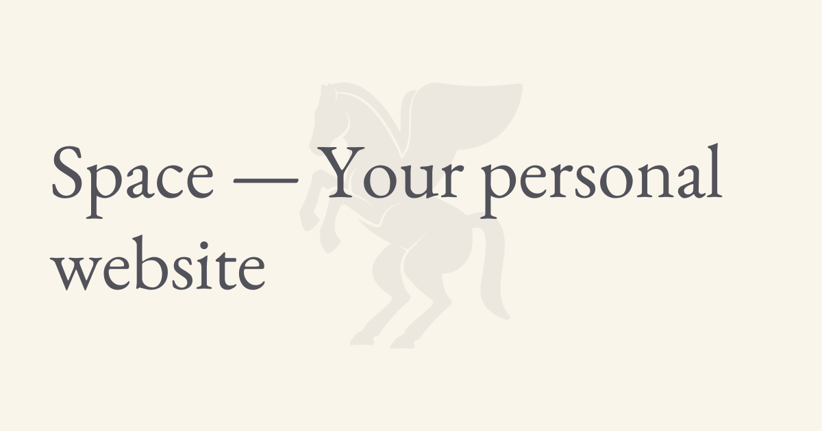 Space — Your personal website | Zo Computer